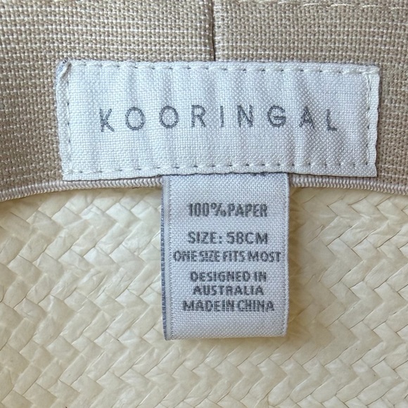 Kooringal Bondi Wide Brim Fedora 58cm Cream Navy Band main image 7